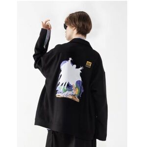 Moditech Jacket DVD Large Embroidery Streetwear Heavyweight Coat Size 1 Japanese